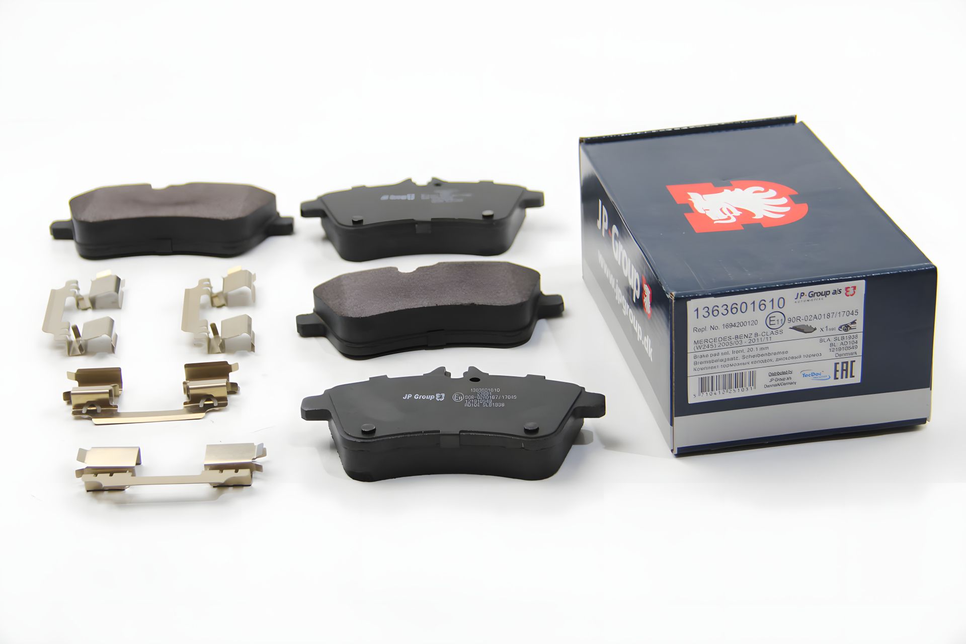 Тормозные передние колодки MB A/B-class (W169/W245) 04-12 (Lucas), JP Group (1363601610) Тормозные передние колодки MB A/B-class (W169/W245) 04-12 (Lucas), JP Group (1363601610)