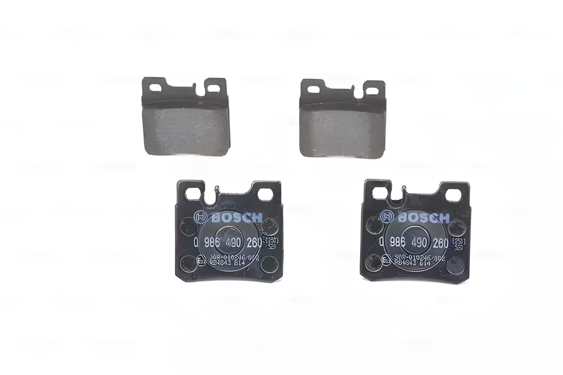 Задние дисковые тормозные колодки MB 190 (W201, W202), BOSCH (0986490260) Задние дисковые тормозные колодки MB 190 (W201, W202), BOSCH (0986490260)