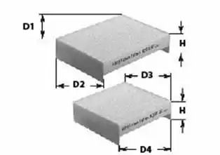 Citroen C3 10-/Peugeot 207 06-/208 12-, чисті фільтри (NC2193)
