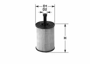 Фильтр масла 1.9TDI/2.0SDI T5 03-/Caddy/Golf 04-/Passat/Jetta 05-, CLEAN FILTERS (ML1704)