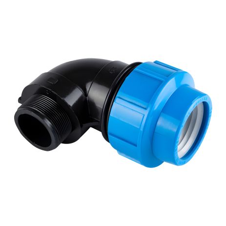 Поліетиленове коліно з зовнішньою різьбою 32х1" Unisera (2006)