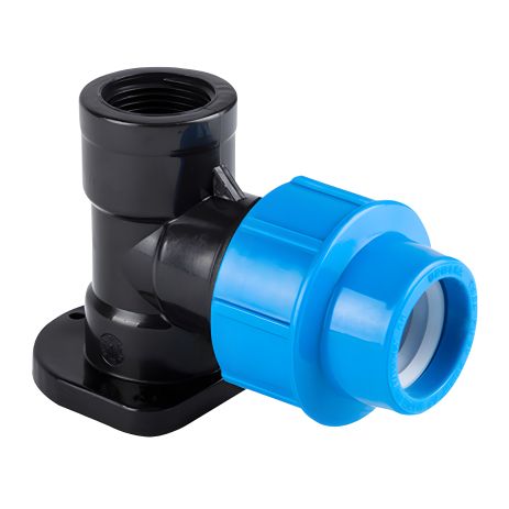 Wall-Mounted Polyethylene Elbow 20x1/2" Unisera (2200)