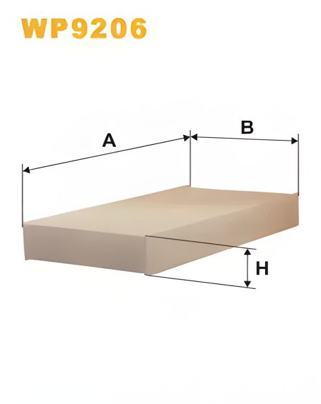 Салонный фильтр для ACURA RSX и HONDA FR-V, WIXFILTRON (WP9206)