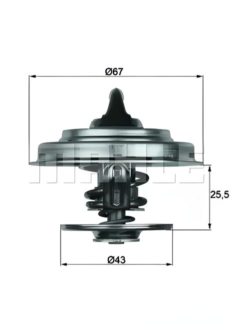 Термостат для MERCEDES-BENZ, RENAULT (MAHLE/KNECHT) (TX1883D) Термостат для MERCEDES-BENZ, RENAULT (MAHLE/KNECHT) (TX1883D)