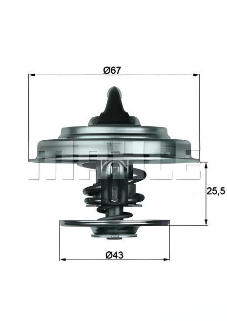 Термостат для MERCEDES-BENZ, RENAULT (MAHLE/KNECHT) (TX1883D)
