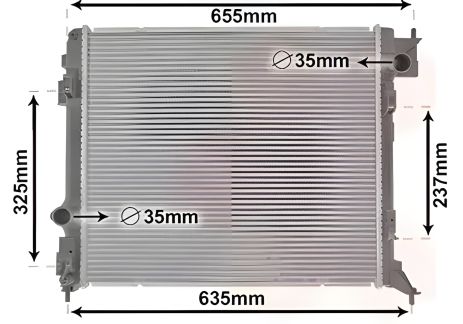 Радиатор охлаждения двигателя для NISSAN X-TRAIL от Van Wezel (33002444)