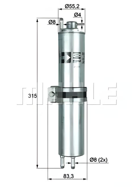Топливный фильтр для ALPINA B7, BMW 7, MAHLE/KNECHT (KLH12) Топливный фильтр для ALPINA B7, BMW 7, MAHLE/KNECHT (KLH12)