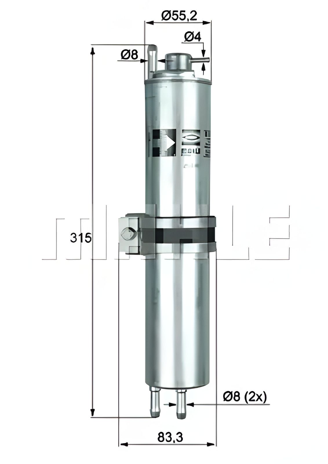 Топливный фильтр для ALPINA B7, BMW 7, MAHLE/KNECHT (KLH12) Топливный фильтр для ALPINA B7, BMW 7, MAHLE/KNECHT (KLH12)