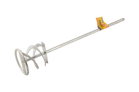 Миксер для строительных красок и смесей ленточного типа HEX Ø 80 мм L 400 мм MASTERTOOL 80-0018