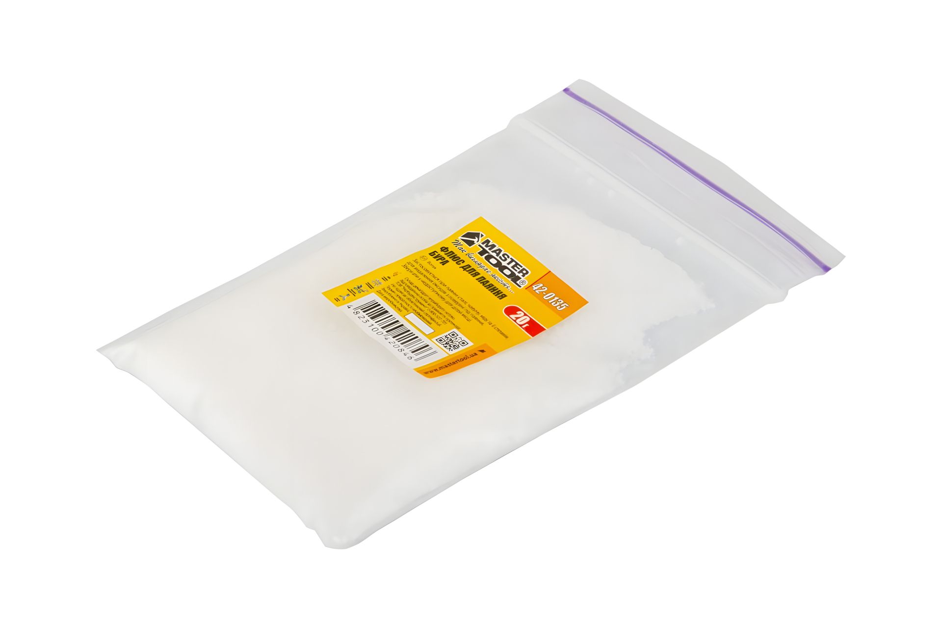 Высокотемпературный флюс для пайки "Бура" 20 г MASTERTOOL 42-0135 Высокотемпературный флюс для пайки "Бура" 20 г MASTERTOOL 42-0135