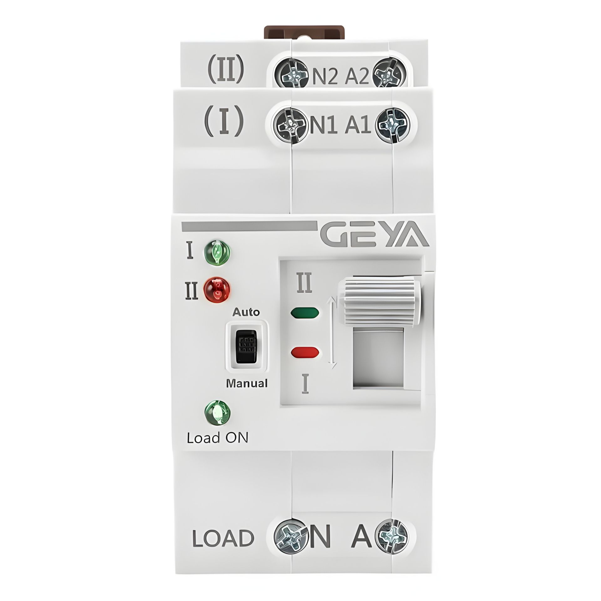 Автомат введення резерву Geya G2R-25, 2 полюси, 25 Ампера, DIN з автоматичним та ручним перемиканням Автомат введення резерву Geya G2R-25, 2 полюси, 25 Ампера, DIN з автоматичним та ручним перемиканням