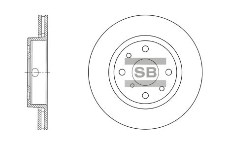 Тормозной диск KIA SHUMA, SANGSIN (SD2015) Тормозной диск KIA SHUMA, SANGSIN (SD2015)