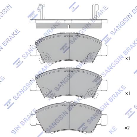 Тормозные колодки, комплект для HONDA BRIO, HI-Q (SP2032)