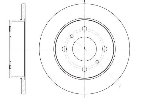 Тормозной диск FIAT 500, REMSA (620000) Тормозной диск FIAT 500, REMSA (620000)