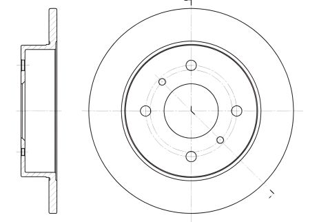Тормозной диск FIAT 500, REMSA (620000)