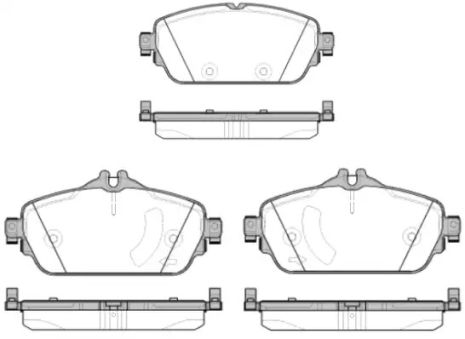 Комплект тормозных колодок, дисковый тормоз MERCEDES-BENZ C-CLASS, WOKING (P1492308)