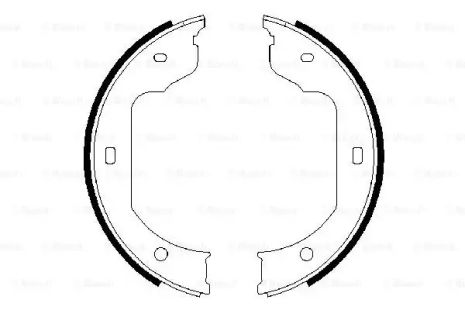 Комплект тормозных колодок, стояночный тормоз ALPINA B7, ROLLS-ROYCE PHANTOM, BOSCH (0986487625)