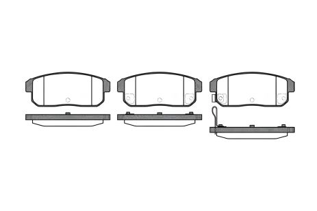 Комплект тормозных колодок, дисковый тормоз NISSAN CEFIRO, MAZDA RX-8, REMSA (088311) Комплект тормозных колодок, дисковый тормоз NISSAN CEFIRO, MAZDA RX-8, REMSA (088311)
