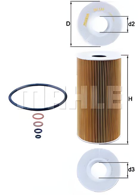 Оливний фільтр LAND ROVER, VAUXHALL OMEGA, MAHLE/KNECHT (OX126D)