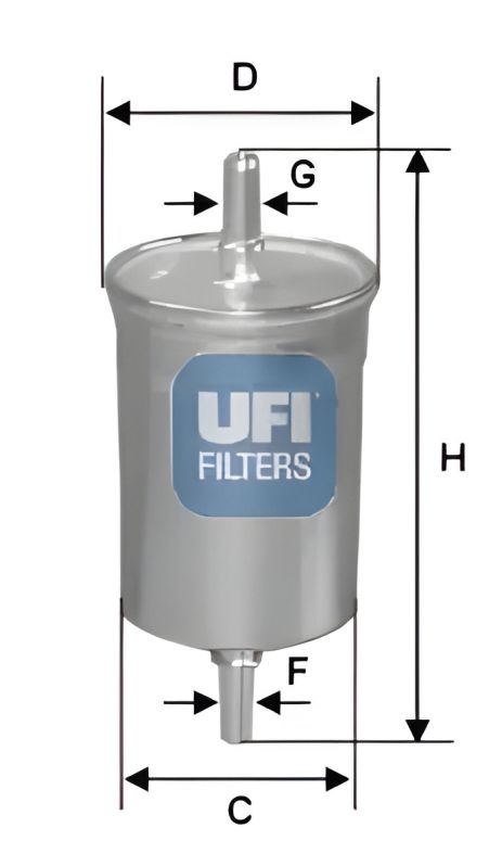 Фільтр паливний для FIAT TIPO, ALFA ROMEO, UFI (3174003)
