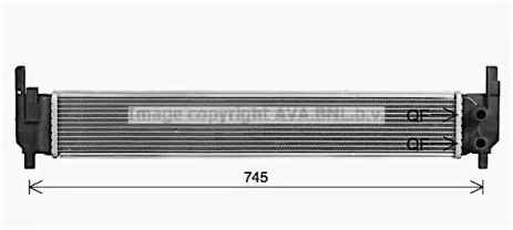 Радіатор охолодження двигуна SEAT LEON, VW TOURAN, AVA COOLING (VN2420)