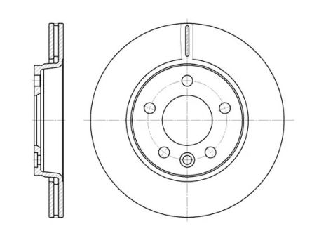 Диск гальмівний VW TRANSPORTER, REMSA (670710)