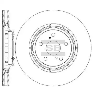 Диск тормозной LEXUS NX, TOYOTA RAV4, SANGSIN (SD4034)