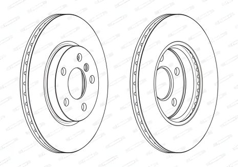 Диск тормозной для BMW X2, MINI MINI от FERODO (DDF2613C) Диск тормозной для BMW X2, MINI MINI от FERODO (DDF2613C)