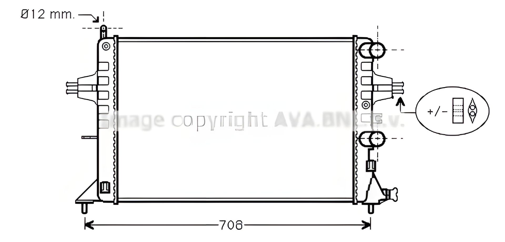 Радиатор двигателя для охлаждения OPEL ASTRA, AVA COOLING (OLA2255) Радиатор двигателя для охлаждения OPEL ASTRA, AVA COOLING (OLA2255)