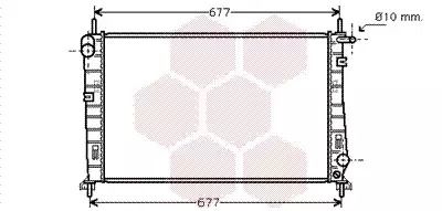 Радіатор охолодження двигуна FORD COUGAR, Van Wezel (18002185)