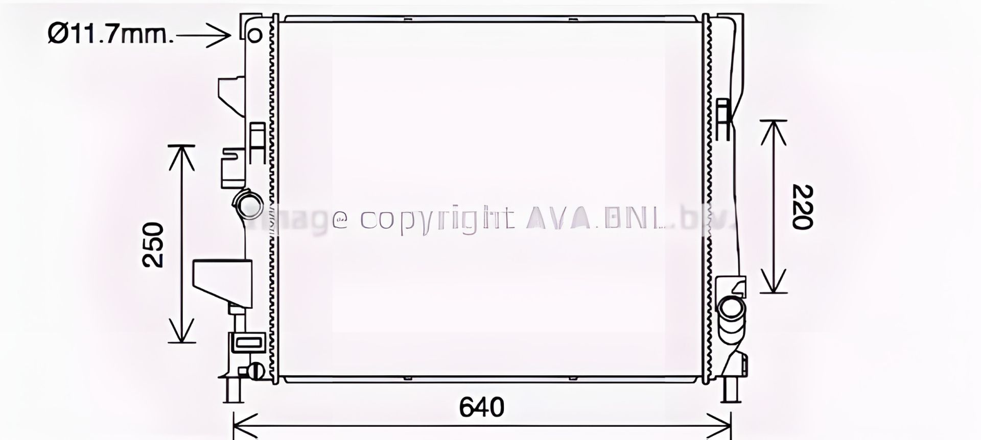 Охолодження двигуна радіатор FORD FOCUS, AVA COOLING (FD2644) Охолодження двигуна радіатор FORD FOCUS, AVA COOLING (FD2644)