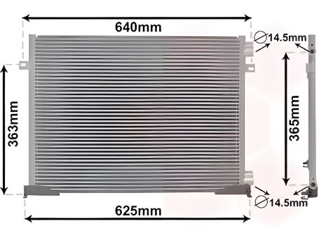 Конденсор кондиціонера NISSAN PRIMASTAR/OPEL VIVARO, Van Wezel (43005339)