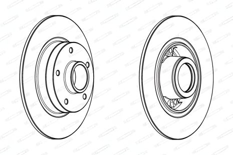 Гальмівний диск MEGANE RENAULT, FERODO (DDF17321) Гальмівний диск MEGANE RENAULT, FERODO (DDF17321)