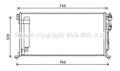 Конденсорный радиатор кондиционера для MITSUBISHI LANCER, AVA COOLING (MTA5220D) Конденсорный радиатор кондиционера для MITSUBISHI LANCER, AVA COOLING (MTA5220D)