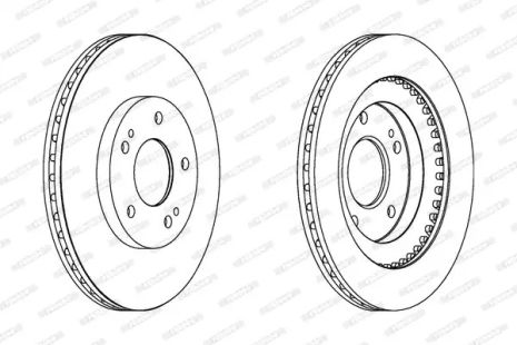 Диск тормозной MITSUBISHI PAJERO, FERODO (DDF1399)