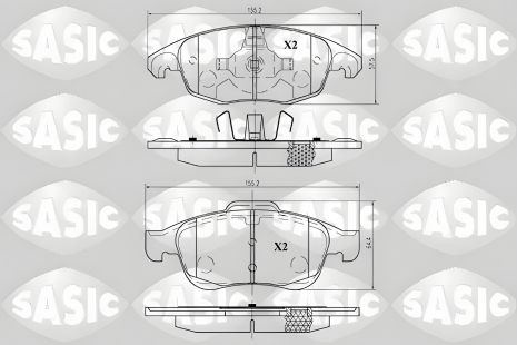 Тормозные колодки комплект дисковых колодок DS DS, PEUGEOT PARTNER, Sasic (6210009) Тормозные колодки комплект дисковых колодок DS DS, PEUGEOT PARTNER, Sasic (6210009)