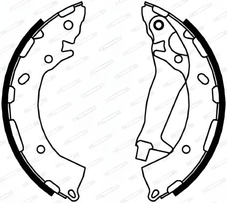 Гальмівних колодок комплект KIA RIO, HYUNDAI i20, FERODO (FSB4047)