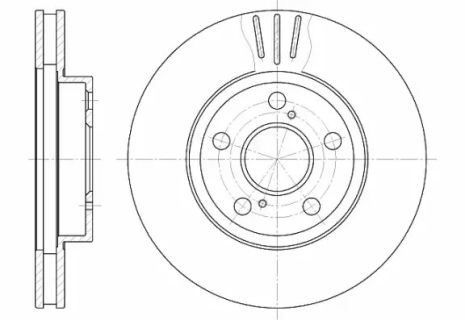 Диск гальмівний LEXUS CT, TOYOTA PRIUS, REMSA (654010) Диск гальмівний LEXUS CT, TOYOTA PRIUS, REMSA (654010)
