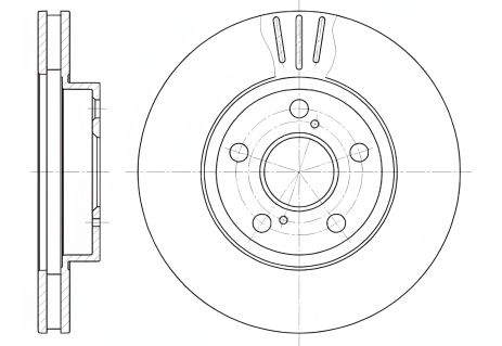 Диск тормозной LEXUS CT, TOYOTA PRIUS, REMSA (654010)