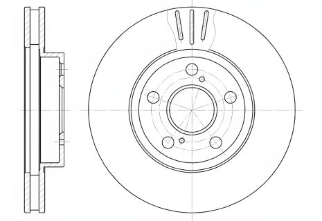 Гальмівний диск LEXUS CT, TOYOTA PRIUS, REMSA (654010)