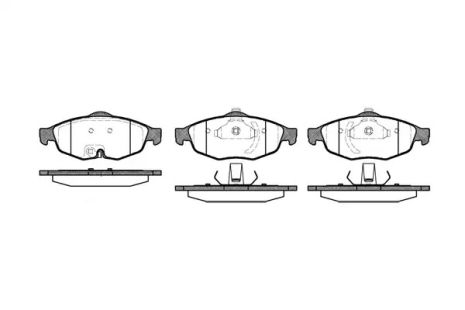 Комплект тормозных колодок CHRYSLER SEBRING, WOKING (P912302)