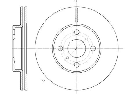 Диск тормозной BMW (BRILLIANCE), GEELY KINGKONG, REMSA (663510)