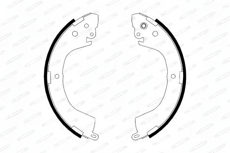 Комплект гальмівних колодок FERODO (FSB617) MITSUBISHI L 200