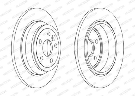 Диск тормозной LAND ROVER, FERODO (DDF2607C)
