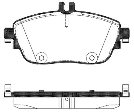 Комплект гальмівних колодок, дискове гальмо MERCEDES-BENZ CLA, REMSA (148508)