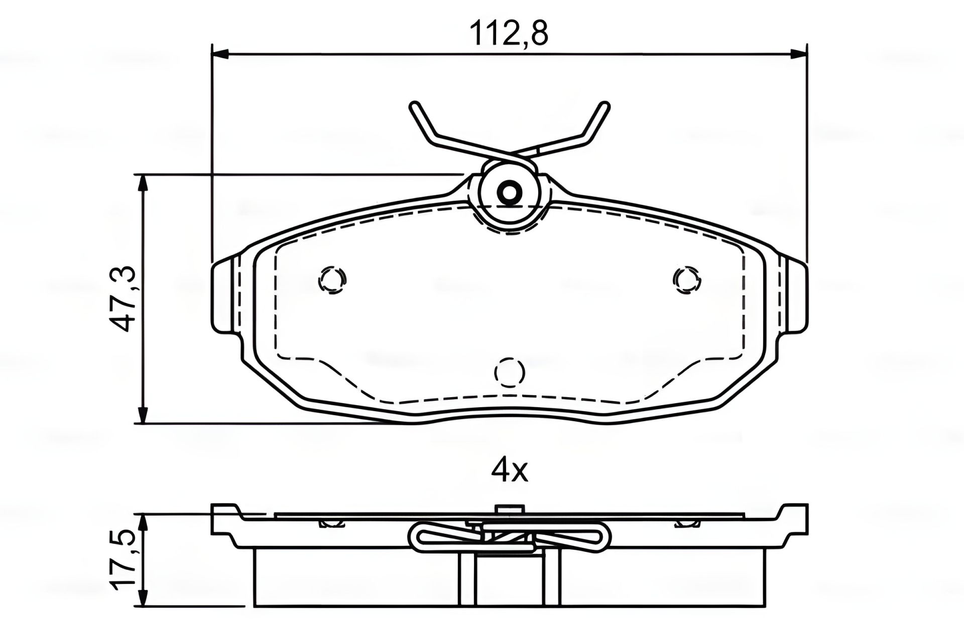 Комплект гальмівних колодок, дискове гальмо FORD AUSTRALIA, FORD USA, BOSCH (0986495401) Комплект гальмівних колодок, дискове гальмо FORD AUSTRALIA, FORD USA, BOSCH (0986495401)