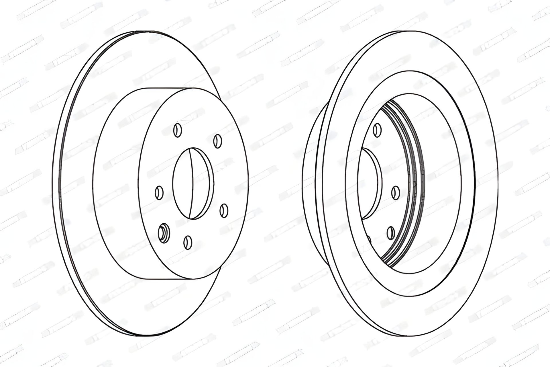 Гальмівний диск NISSAN PULSAR, FERODO (DDF1590C) Гальмівний диск NISSAN PULSAR, FERODO (DDF1590C)