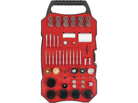 Набор насадок для мини-шлифмашинок с 3,2 мм шпинделями и адаптерами Ø= 2,3 и 3,2 мм, 201 элементов [10] Yato YT-34671