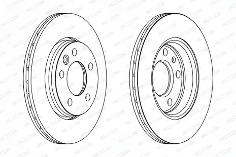 Тормозной диск FERODO для VW Transporter (DDF1286)