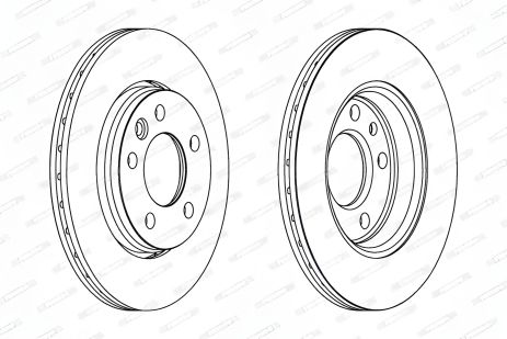 Тормозной диск FERODO для VW Transporter (DDF1286)
